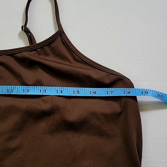 Lane Bryant Tank Top Layering Cami  Brown Adjustable Straps 14/16 - Picture 4 of 7
